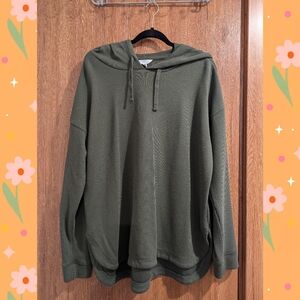 Sage Green Long Hoodie Women's XL
